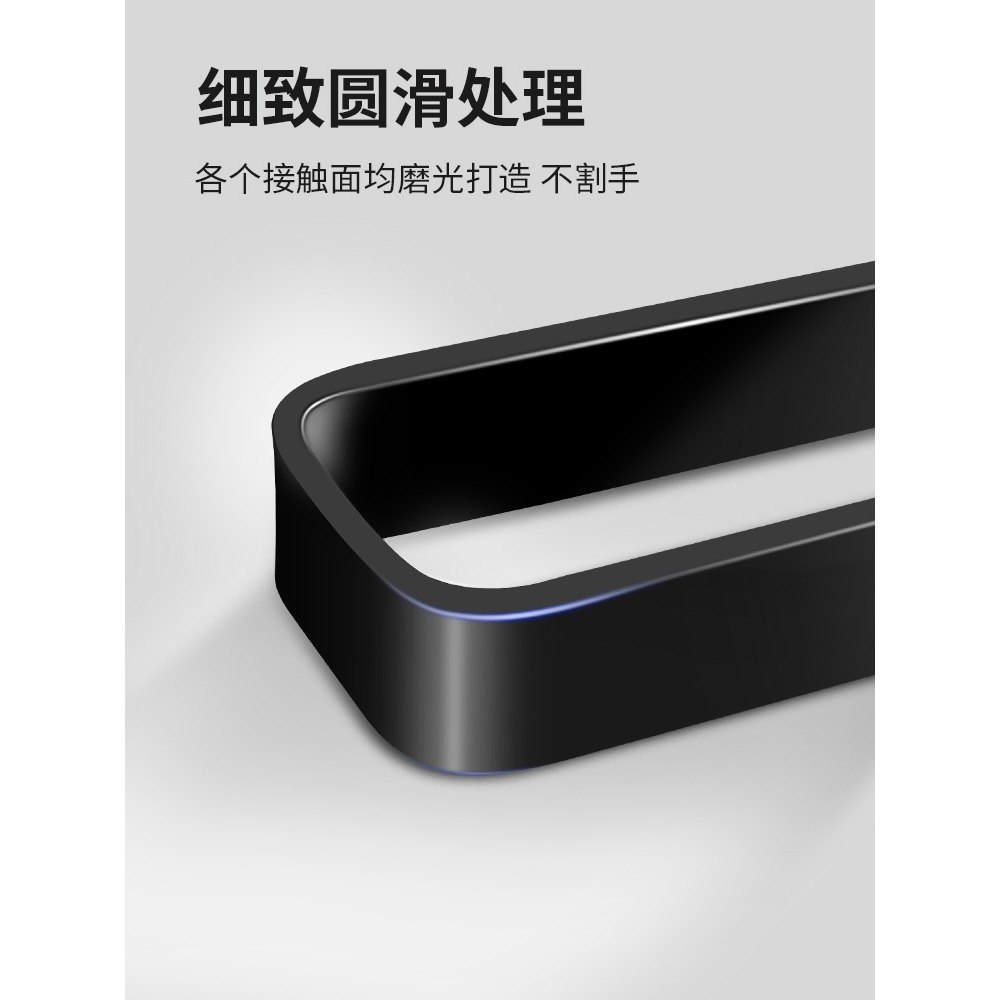 廚房紙巾架免打孔用紙掛架保鮮膜吸油壁掛式卷紙桿櫥櫃收納置物架-細節圖2