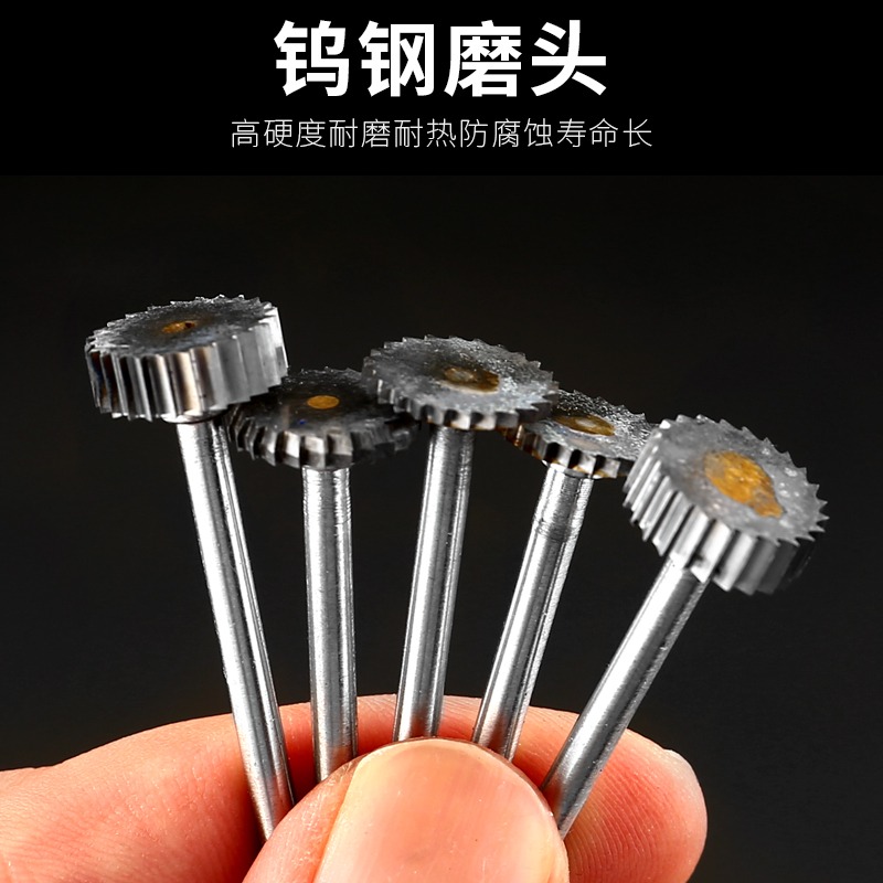 鎢鋼t型刀t型銑刀硬質合金旋轉銼槽銑刀3mm柄鎢鋼磨頭金屬開槽刀-細節圖4