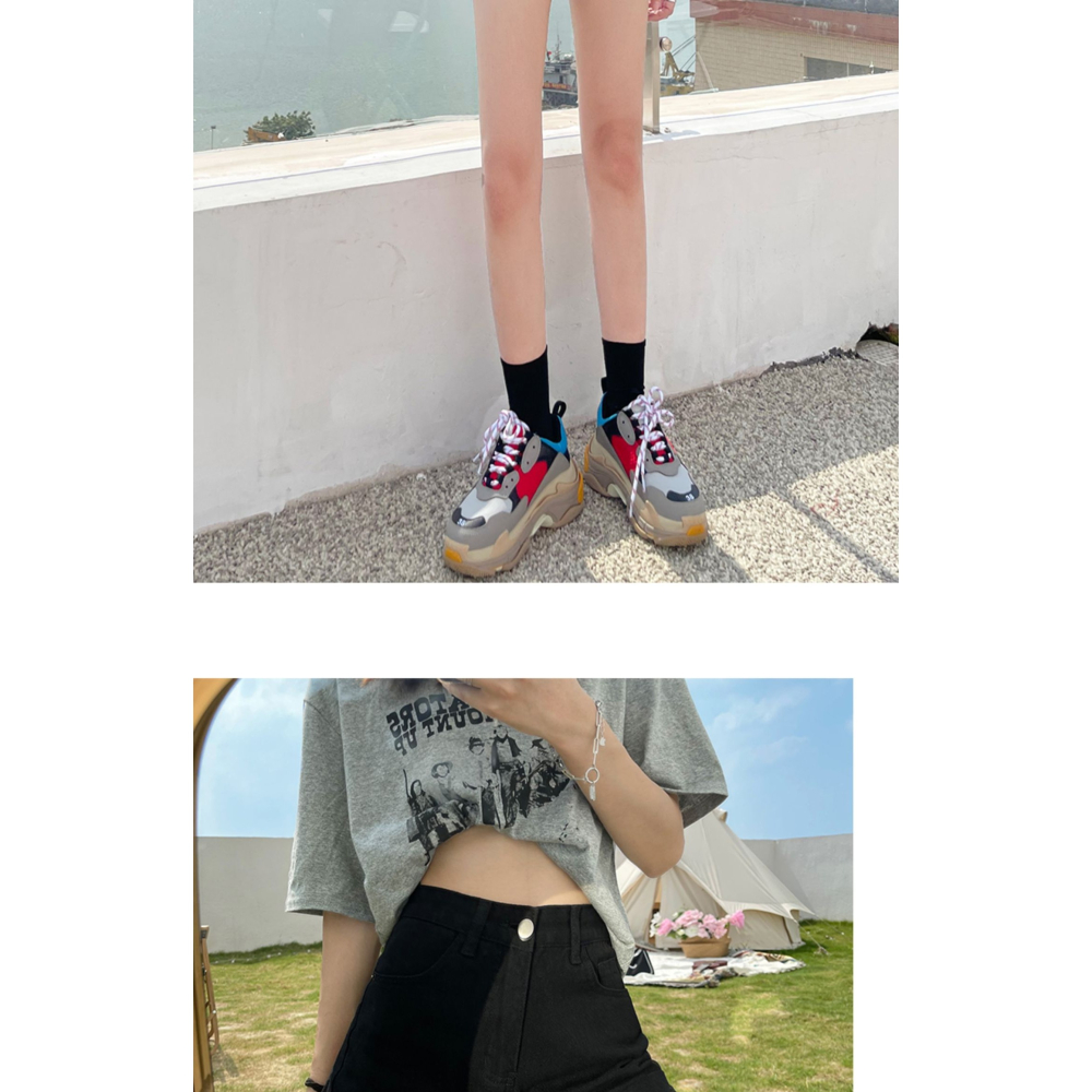 黑色高腰牛仔短褲女夏新款寬松闊腿顯瘦a字熱褲子辣妹風ins潮-細節圖9