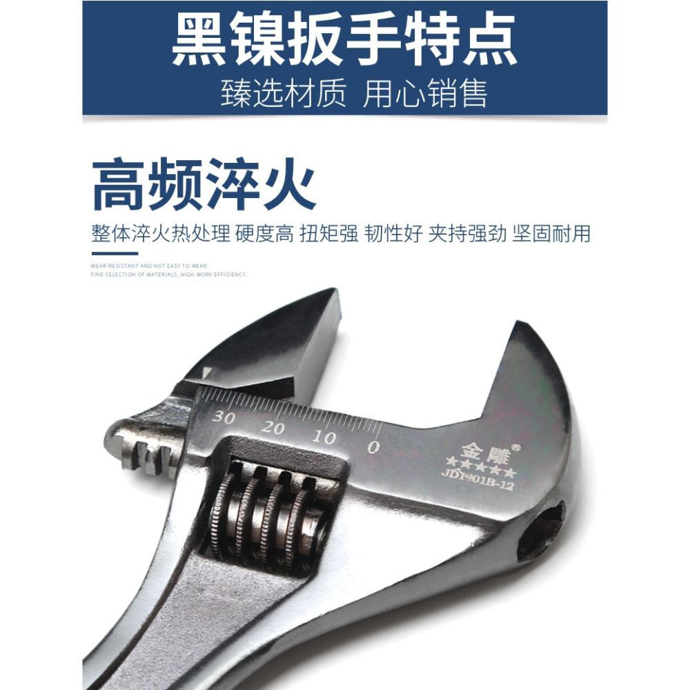 活動扳手多功能萬能扳子工具活口衛浴板手活扳手小號活絡活頭搬手-細節圖9