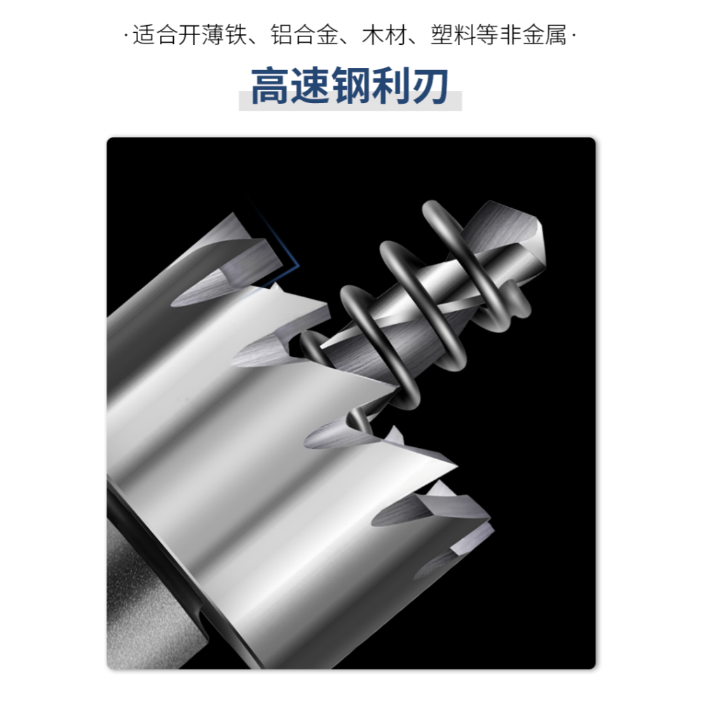 高速鋼開孔器金屬擴孔鉆鋁合金薄鐵皮開孔鉆頭圓形打孔開口擴孔器-細節圖8