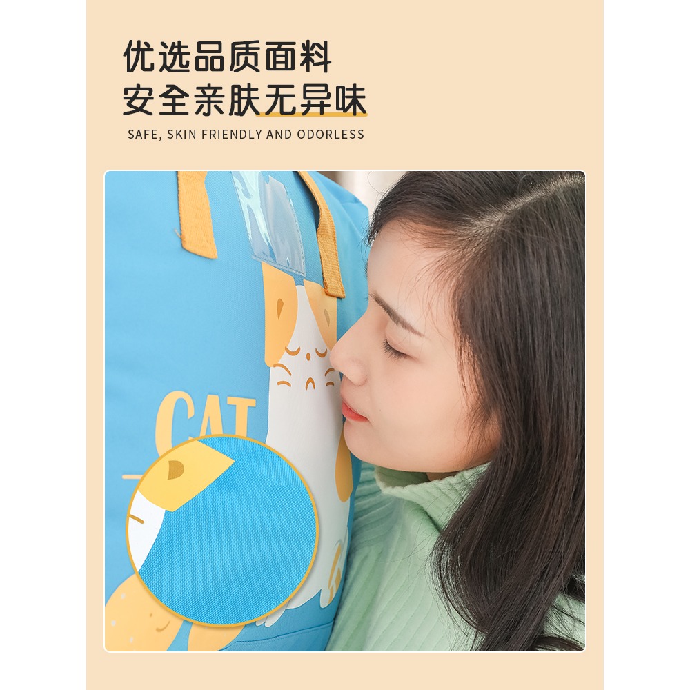 幼兒園被子收納袋裝被子衣服棉被大容量家用行李搬家打包手提袋子-細節圖3