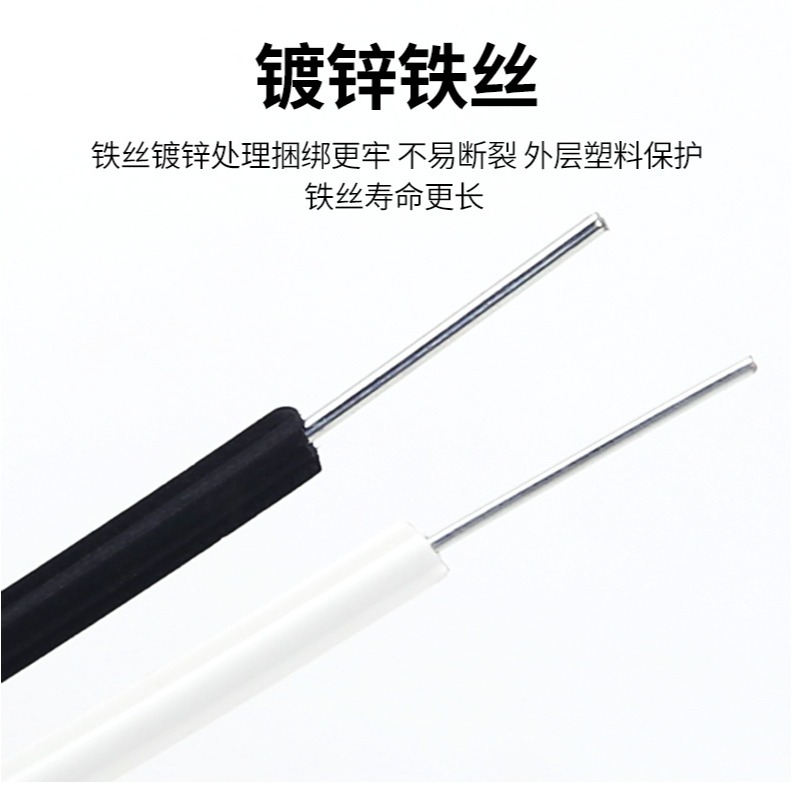 電鍍鋅包塑細鐵絲軟扎帶綁葡萄藤枝架的塑料綁絲電線電纜扎條扎絲-細節圖10