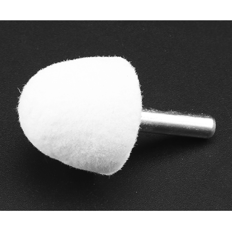 羊毛磨頭6mm柄拋光輪玉石琥珀翡翠拋光玻璃金屬鏡面拋光輪打磨頭-細節圖10