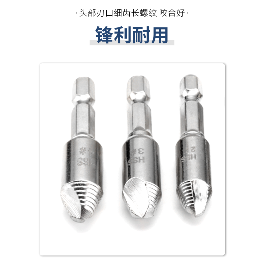 斷頭螺絲取出器取螺絲壞絲反牙滑絲取絲器萬能工具斷絲取絲器雙頭-細節圖9