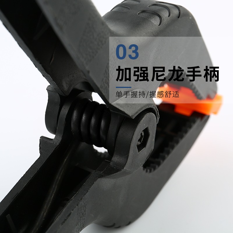 木工夾子a字夾多功能木板夾緊器塑料強力固定夾具快速A型彈簧夾-細節圖4
