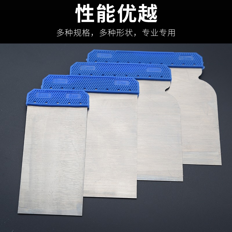不銹鋼刮刀膩子刀油灰刀塑柄刮板抹泥批灰刀清潔鏟刀塑料墻紙刮刀-細節圖4
