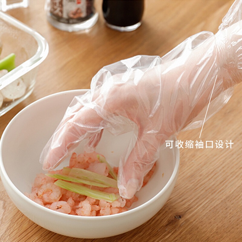 韓國進口PULITO 抽取式一次性手套拌菜衛生手套清潔100只裝塑料-細節圖3