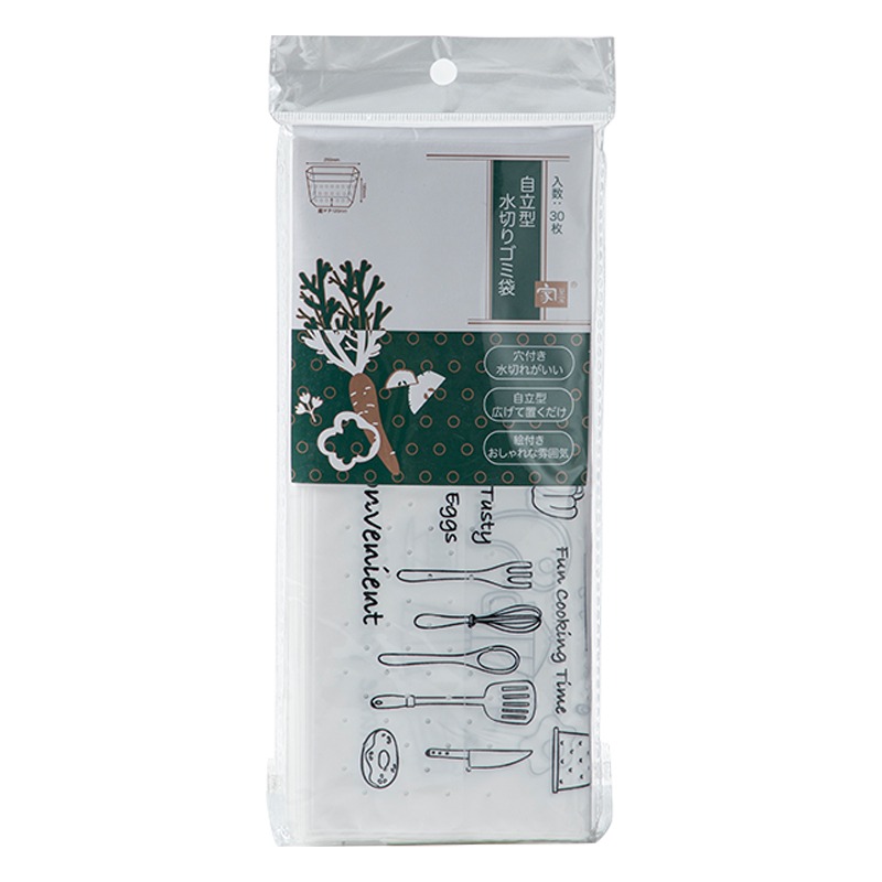 自立式瀝水垃圾袋家用廚房過濾菜渣幹濕分離廚餘水槽隔濾水袋-細節圖5