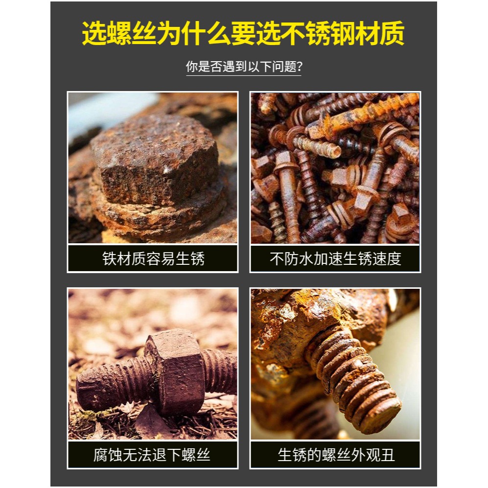 M18 M20外六角螺栓304不銹鋼外六角螺絲加長螺絲釘全螺紋機械螺釘-細節圖8