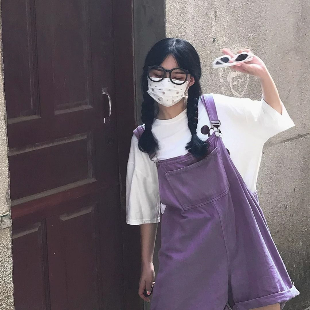 牛仔背帶短褲女夏季新款韓版ins俏皮少女學生寬松闊腿連體五分褲-細節圖4