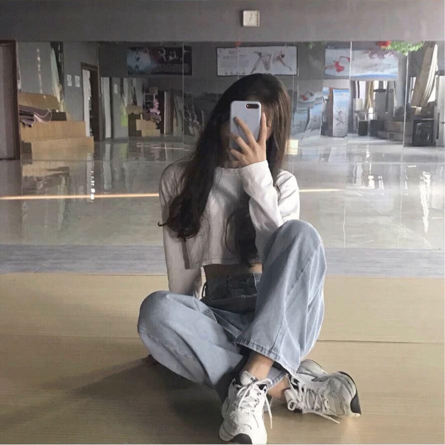 高腰垂感泫雅風鎖扣拖地褲女夏季薄款直筒褲子女寬松牛仔闊腿褲潮-細節圖9