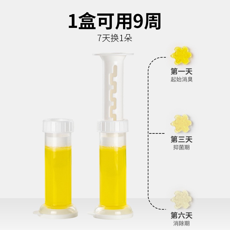 馬桶小花朵凝膠開花潔廁劑廁所清潔除臭去異味神器香薰潔廁寶-細節圖3