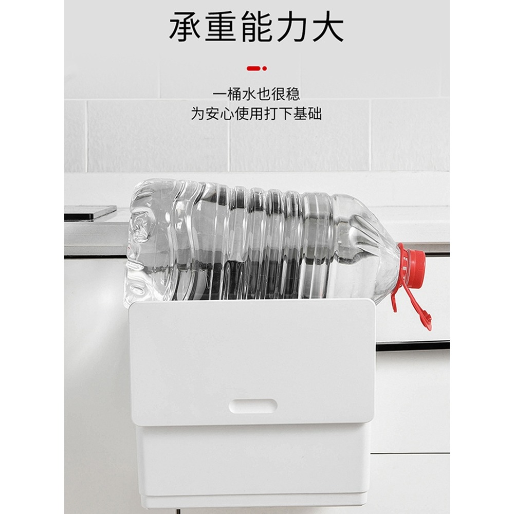 廚房垃圾桶掛式家用壁掛式收納桶分類櫥櫃門廚餘拉圾筒衛生間-細節圖5
