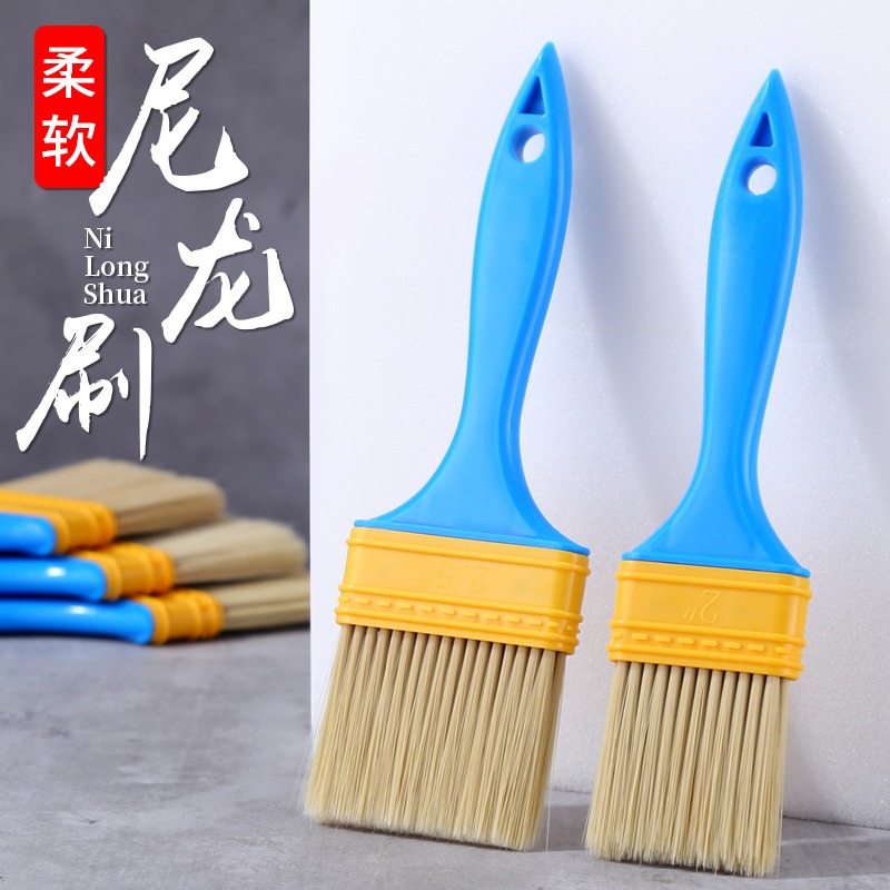 尼龍毛刷塗料毛刷子油漆刷子燒烤刷塑料軟毛清潔除塵不掉毛油畫刷-細節圖2