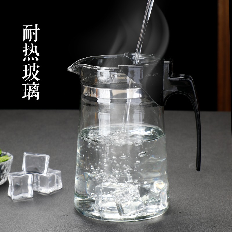 飄逸杯泡茶壺沏茶杯辦公室玻璃茶具耐高溫沖茶器迷你家用過濾茶壺-細節圖2