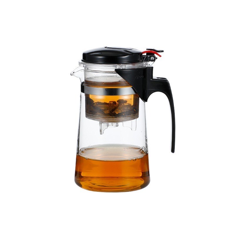 飄逸杯泡茶壺沏茶杯辦公室玻璃茶具耐高溫沖茶器迷你家用過濾茶壺-細節圖4