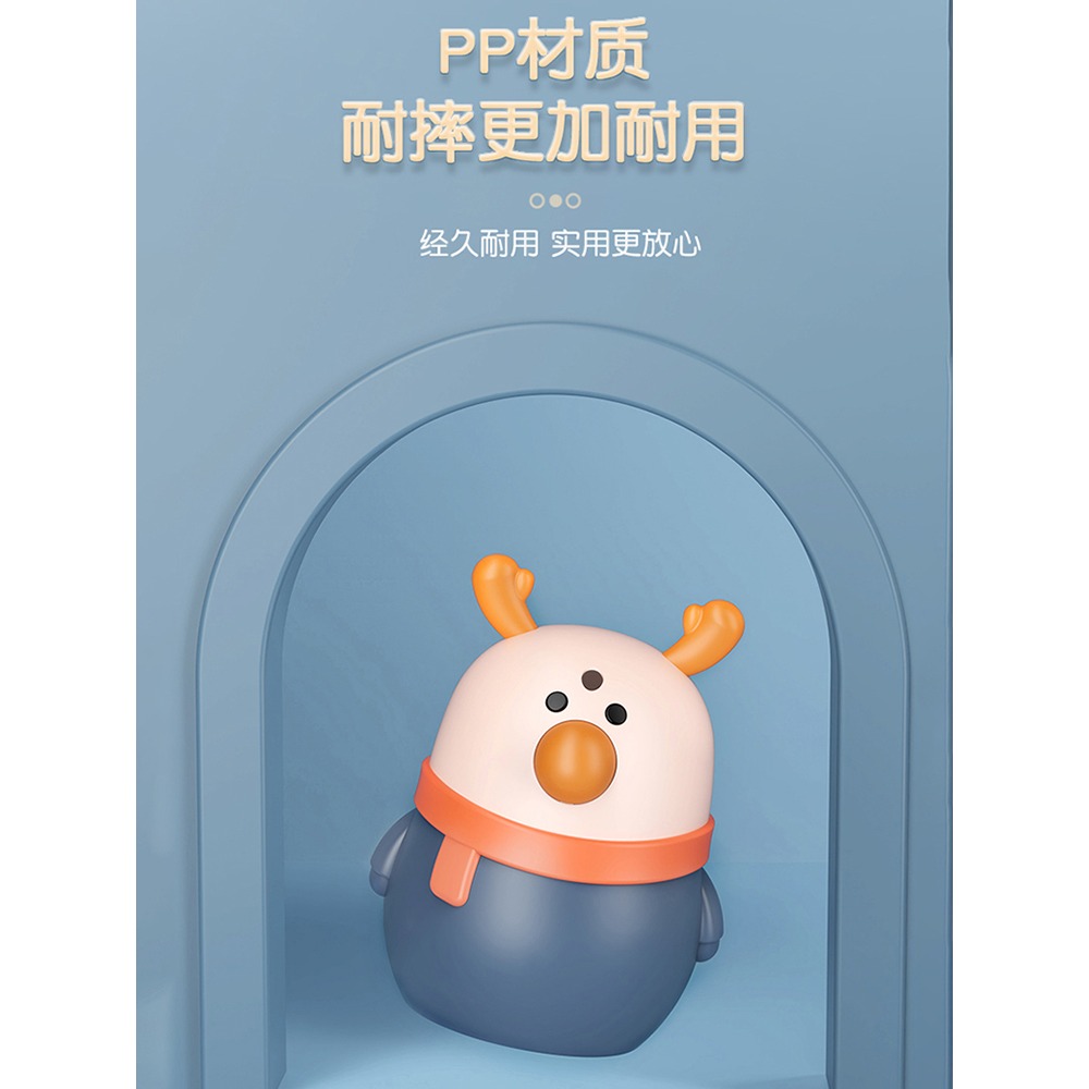 小鹿牙簽盒家用按壓式自動彈出創意卡通時尚客廳便攜式牙簽筒-細節圖2