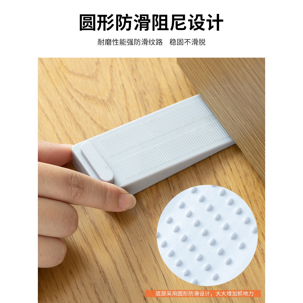 門塞擋門防撞頂門安全家用阻門器門吸卡門防風固定門擋門楔子-細節圖2