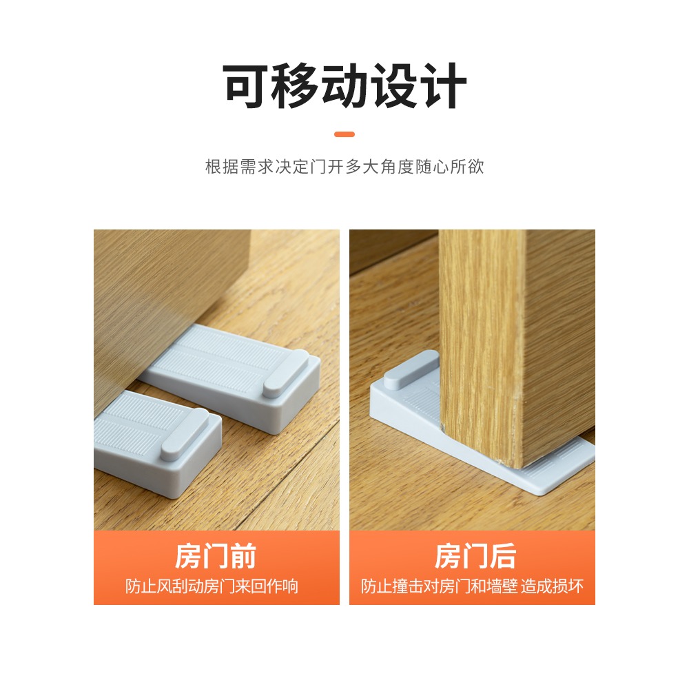 門塞擋門防撞頂門安全家用阻門器門吸卡門防風固定門擋門楔子-細節圖4