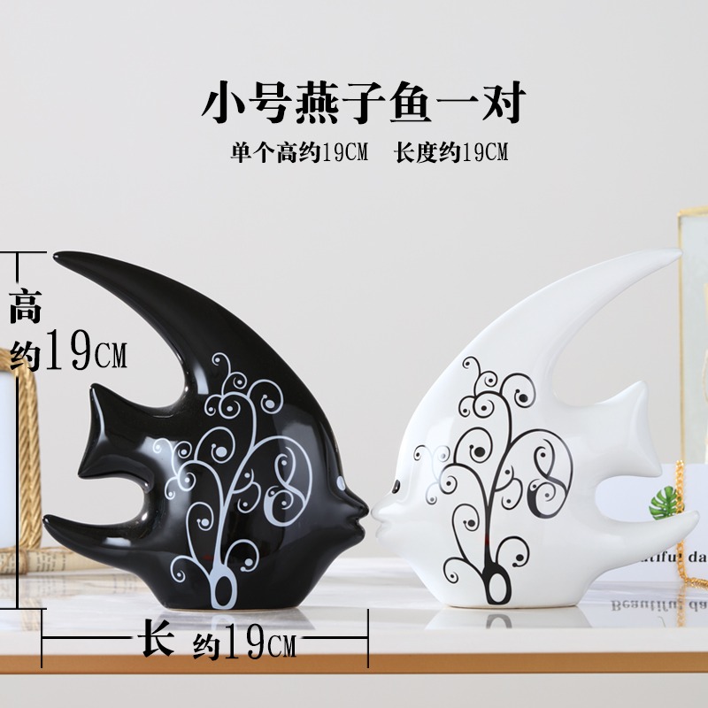 陶瓷家居客廳創意擺件現代簡約房間電視酒櫃桌面新中式工藝裝飾品-細節圖5