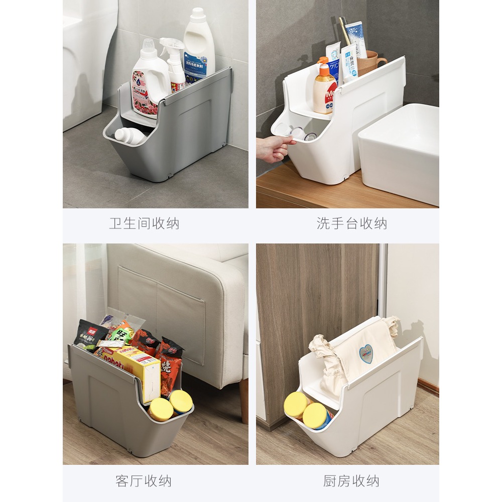 辦公桌下包包收納盒辦公室桌底雙層放包架筐工位書包帶輪神器-細節圖5