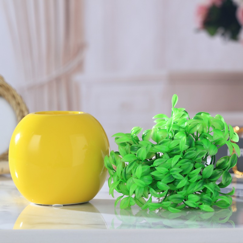 小花瓶裝飾陶瓷器現代簡約白色餐桌假乾花仿真景德鎮中式創意擺件-細節圖2