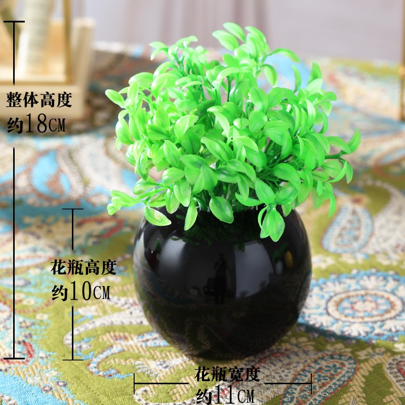 小花瓶裝飾陶瓷器現代簡約白色餐桌假乾花仿真景德鎮中式創意擺件-細節圖8