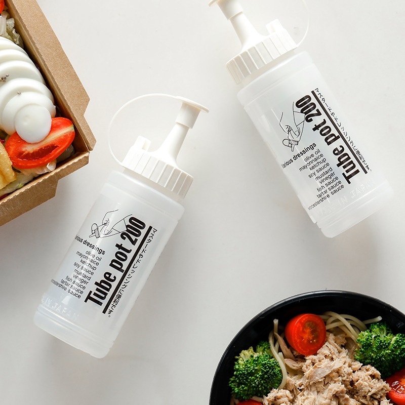進口調味料瓶罐防漏油瓶 蜂蜜尖嘴瓶帶蓋果醬沙拉醬擠壓瓶子-細節圖4