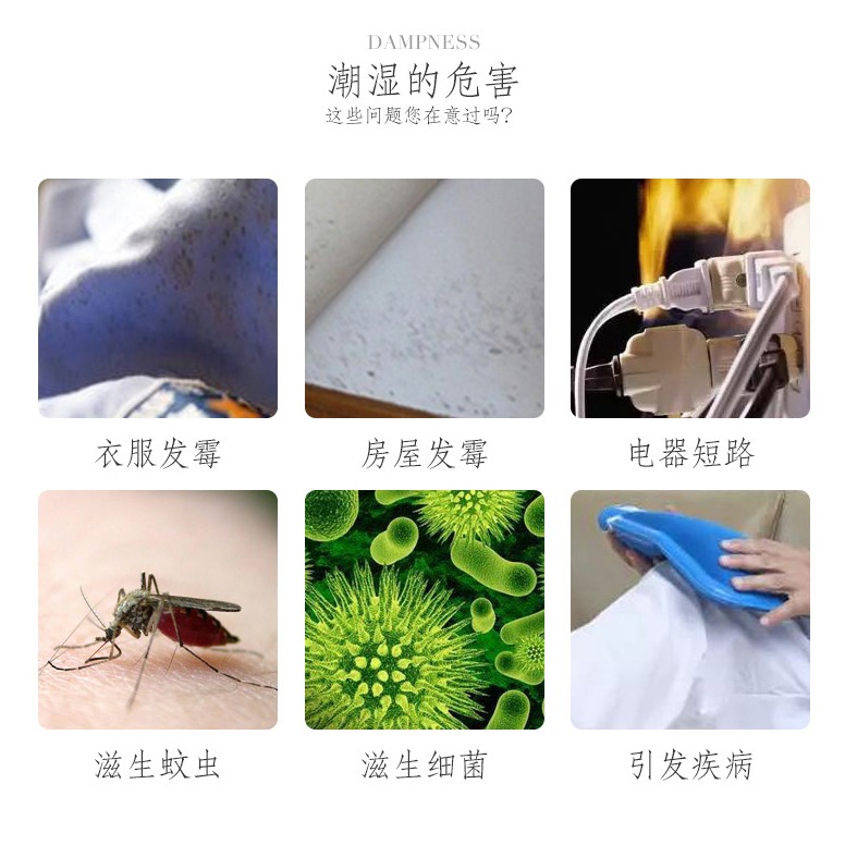乾燥劑防潮劑衣櫃家用室內房間可掛式宿舍除濕袋懸掛式吸潮盒-細節圖9