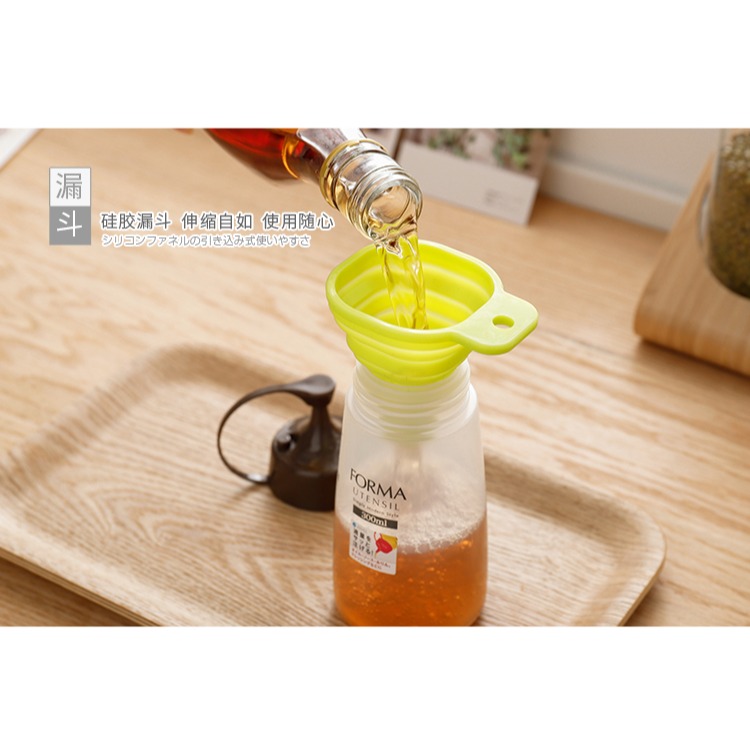 品牌可伸縮漏斗便攜折疊廚房小號油漏子食品級硅膠分液漏斗-細節圖10