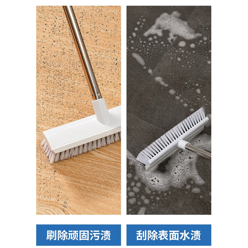 地刷衛生間刷地刷子長柄廁所浴室家用硬毛洗地清潔瓷磚地板刷-細節圖2