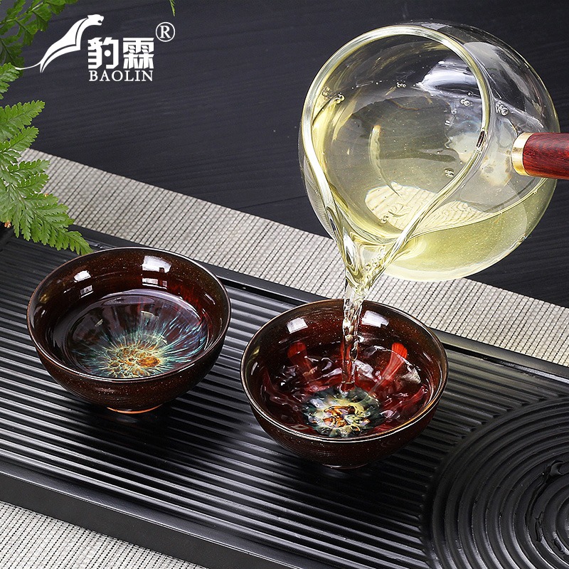 窯變功夫小茶杯茶具陶瓷主人杯斗笠杯茶盞單個品茗杯茶碗日式建盞-細節圖4