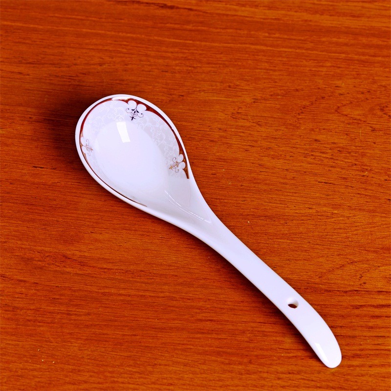 景德鎮湯勺陶瓷家用大勺子大湯勺長柄勺大號粥勺稀飯勺火鍋勺-細節圖3