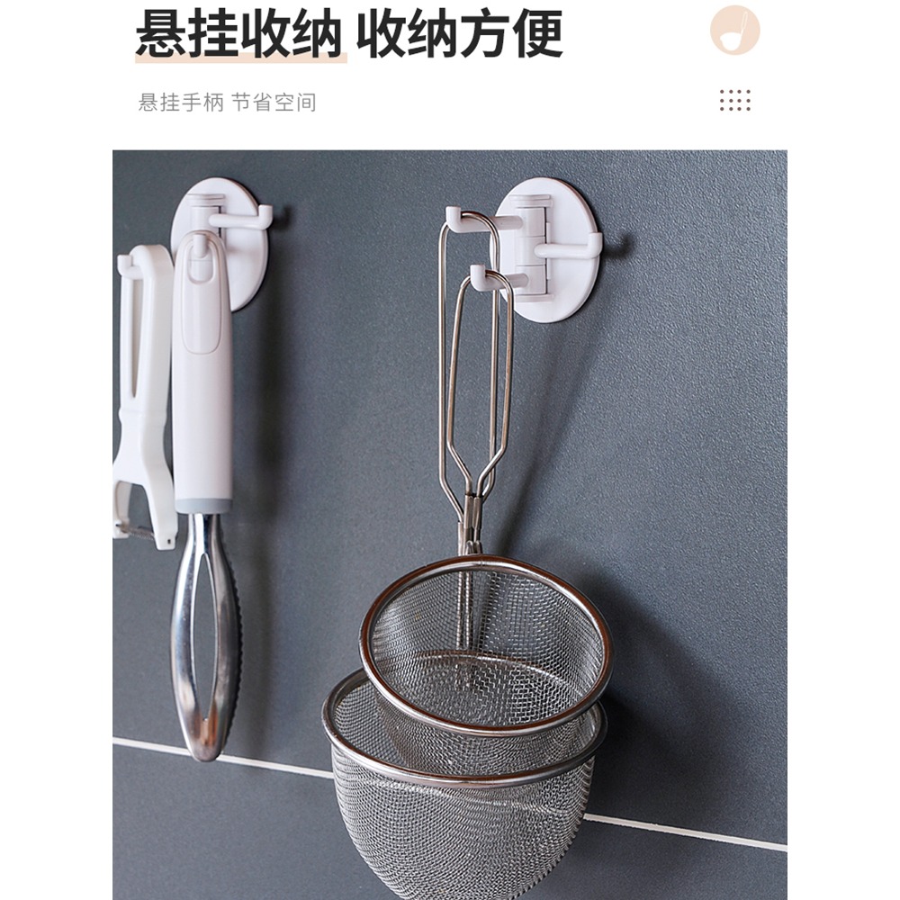 不銹鋼漏勺家用撈面勺火鍋掛鉤漏勺濾網漏網耐高溫油炸濾勺篩-細節圖5