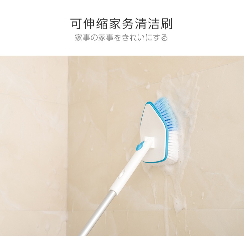 地板刷瓷磚衛生間長柄刷可伸縮無死角硬毛地毯神器清潔浴室刷-細節圖8