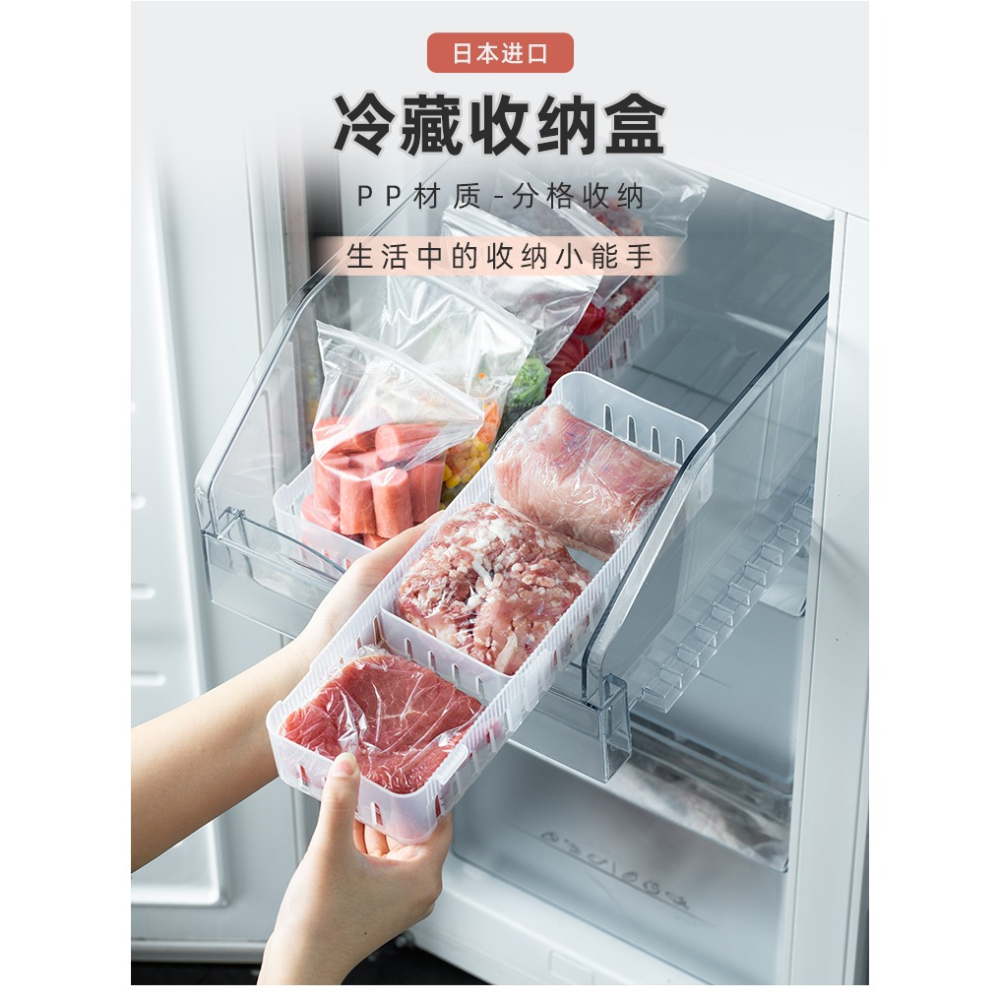 進口廚房冰箱冷凍室保鮮盒整理冷藏凍肉收納盒食品級神器家用-細節圖9
