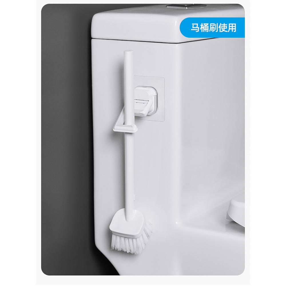 韓國拖把掛鉤免打孔強力粘膠承重粘鉤拖布收納卡扣浴室吸盤壁掛夾-細節圖3