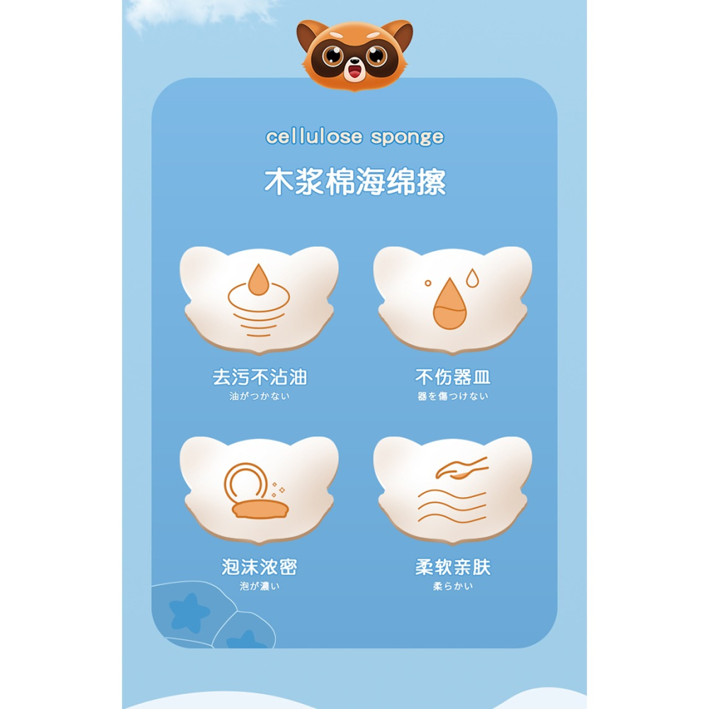 木漿棉洗碗擦廚房木槳海綿擦洗碗棉刷碗不沾油百潔洗碗布神器-細節圖9
