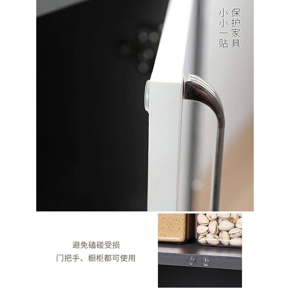 門把手防撞墊冰箱硅膠門後貼吸盤家用墻面保護防磕碰靜音緩沖-細節圖4