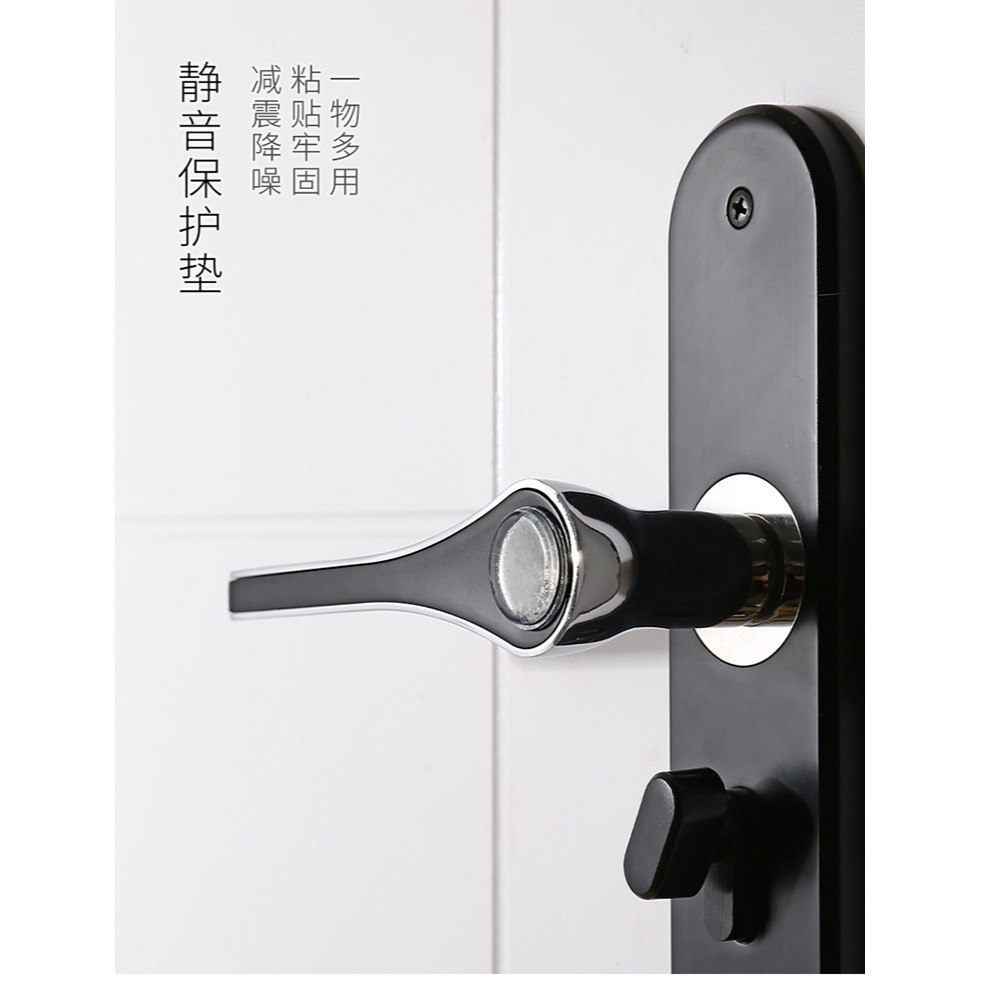 門把手防撞墊冰箱硅膠門後貼吸盤家用墻面保護防磕碰靜音緩沖-細節圖9