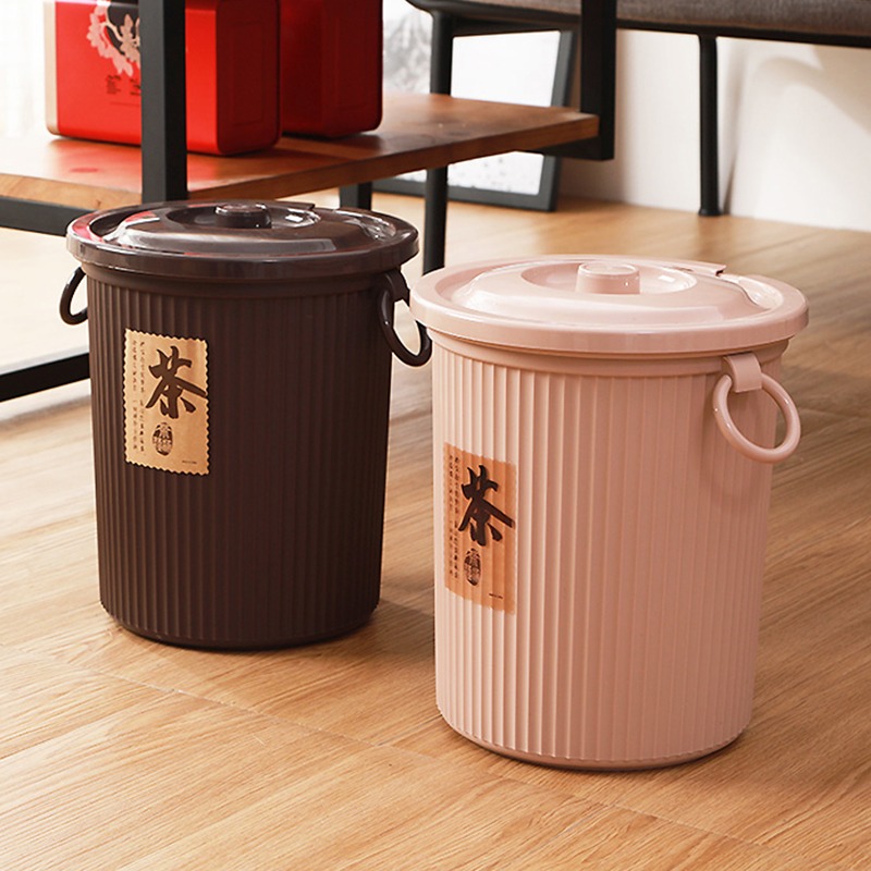 茶水桶廢水桶茶桶茶渣桶大號泡茶葉茶臺專用排水桶茶具茶桌垃圾桶-細節圖2