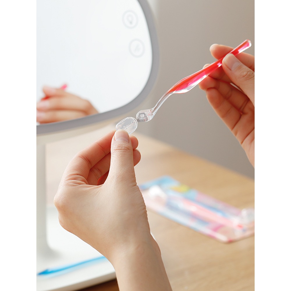 進口KAI貝印女用修眉刀初學者迷你刮眉刀神器小號T+L型眉毛刀-細節圖2