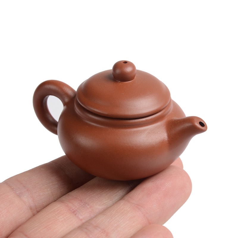茶寵擺件精品可養迷你紫砂壺小號袖珍指尖壺茶玩茶具茶桌功夫茶具-細節圖4