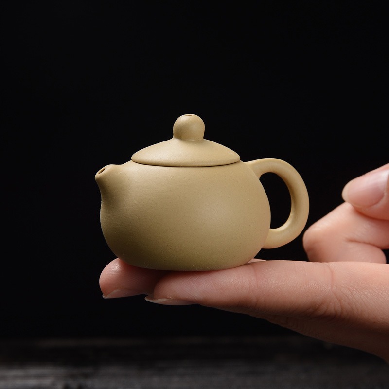 茶寵擺件精品可養迷你紫砂壺小號袖珍指尖壺茶玩茶具茶桌功夫茶具-細節圖5