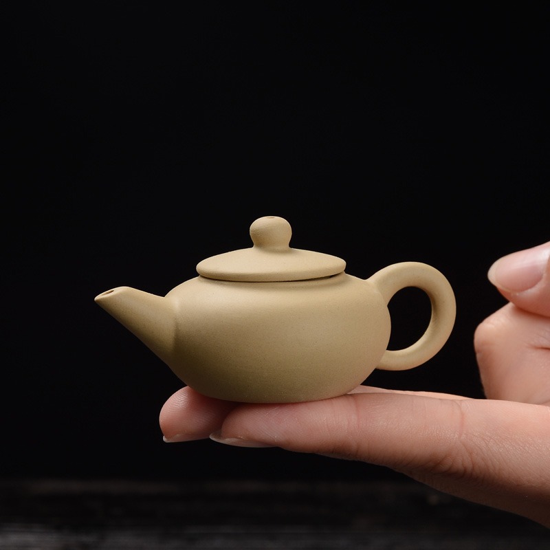 茶寵擺件精品可養迷你紫砂壺小號袖珍指尖壺茶玩茶具茶桌功夫茶具-細節圖6