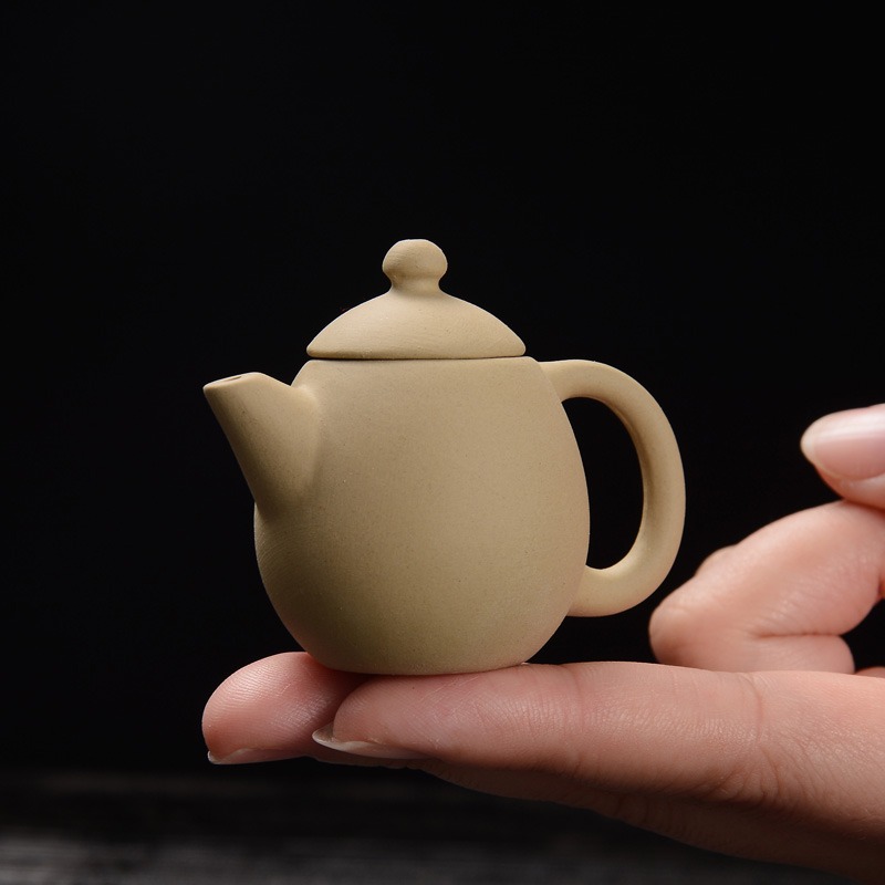 茶寵擺件精品可養迷你紫砂壺小號袖珍指尖壺茶玩茶具茶桌功夫茶具-細節圖9