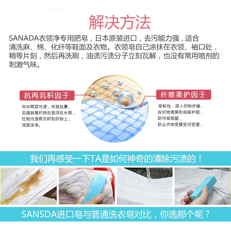 進口衣領皁衣領凈 強效去污皁 去漬皁 寶寶洗衣皁肥皂清潔皁-細節圖9