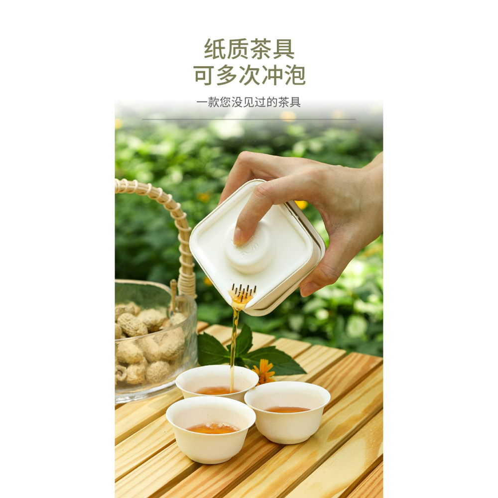 【茶會盒子】一次性功夫茶具便攜式泡茶盒子旅行茶具網紅泡茶神器-細節圖6