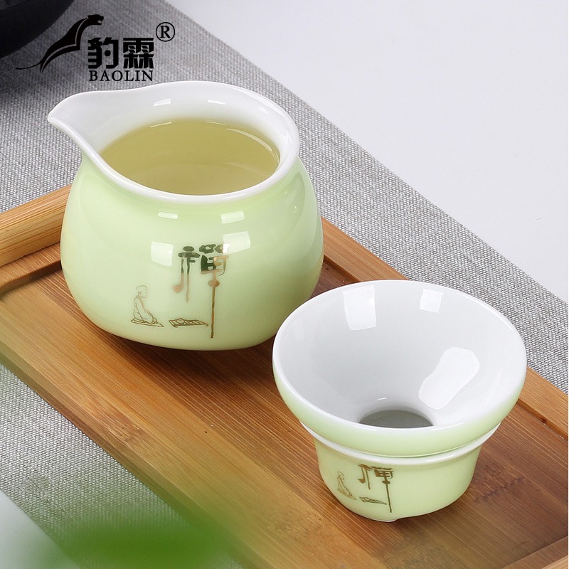 豹霖茶漏託泡茶濾茶葉過濾網分離器茶隔陶瓷功夫茶具配件茶杯茶水-細節圖3